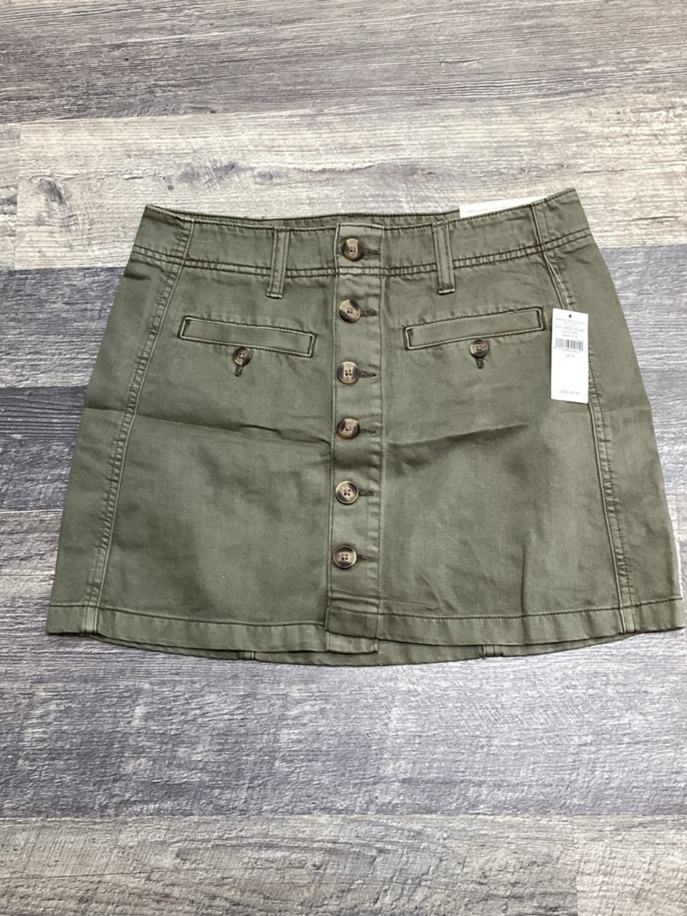 American Eagle Outfitters Button-Front Skirt